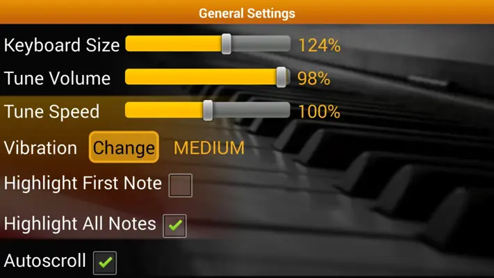 Piano Melody Free android App screenshot 1