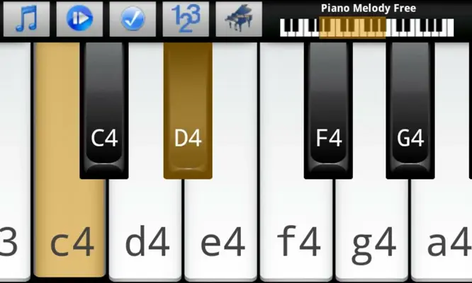 Piano Melody Free android App screenshot 4