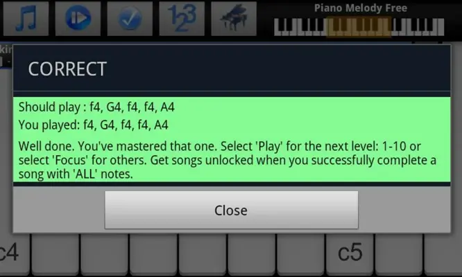 Piano Melody Free android App screenshot 6